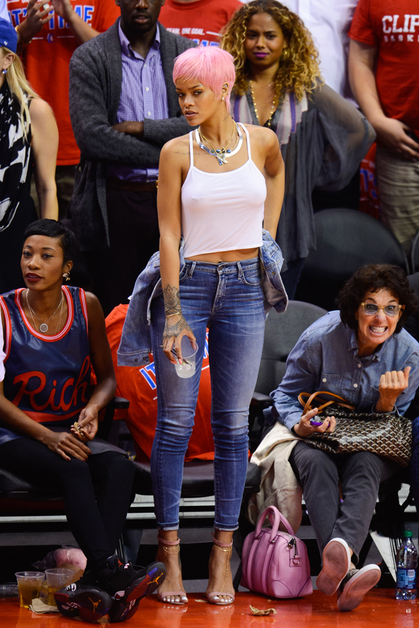 Celebrities At The Los Angeles Clippers Game